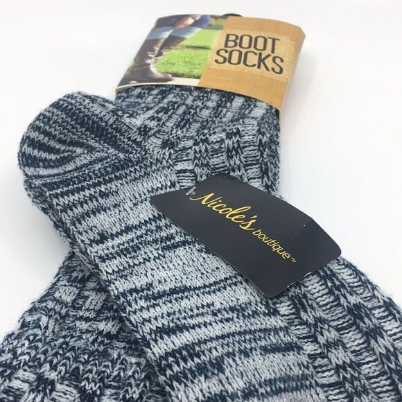 NWT Heathered one size acrylic tall boot socks by Nicole's Boutique - Picture 5 of 11